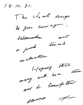 The Mother's Writing