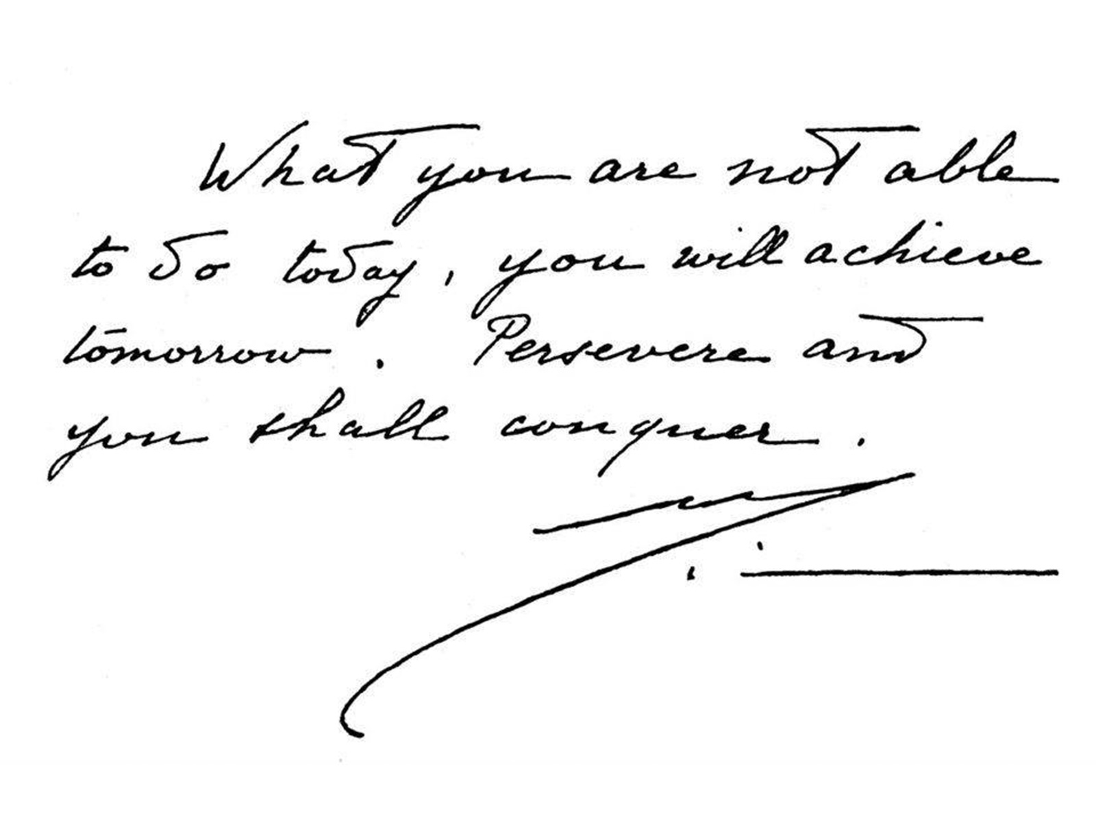 handwritten by The Mother